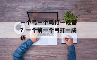 一个弓一个鸟打一成语？一个箭一个弓打一成语