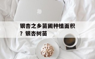 银杏之乡苗圃种植面积？银杏树苗