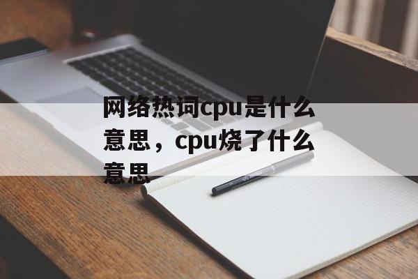 网络热词cpu是什么意思，cpu烧了什么意思-第1张图片-